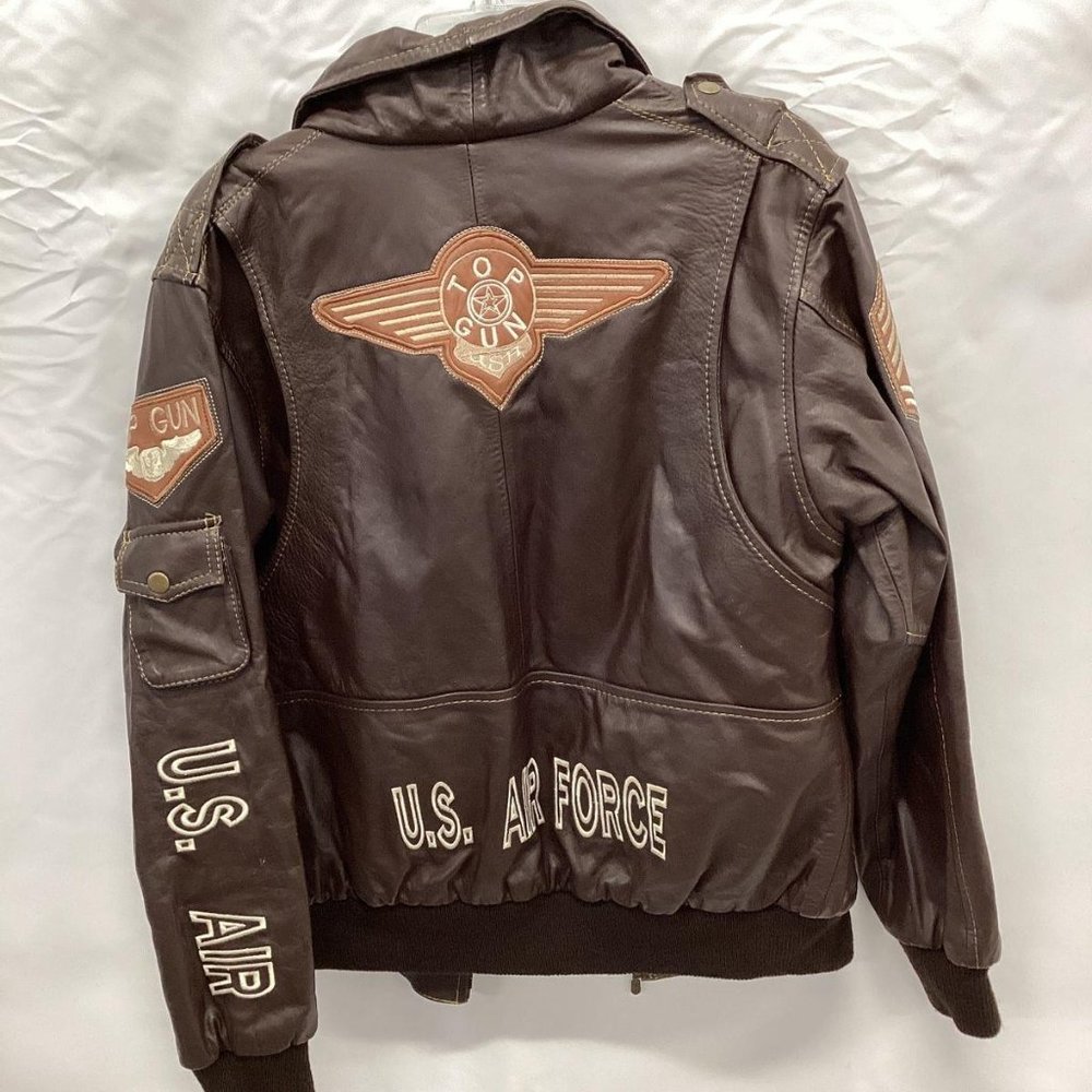 Top gun aviator leather jacket "Movie inspired" - Picture 4 of 4
